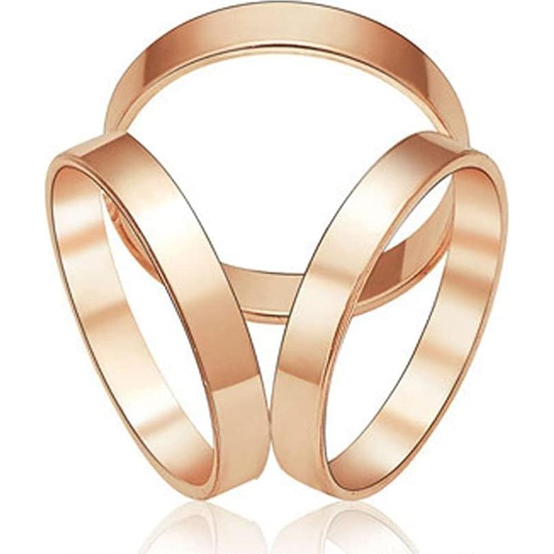 Anillos de Bufanda 6pcs 123Arts con Flor de Perla y Rhinestone