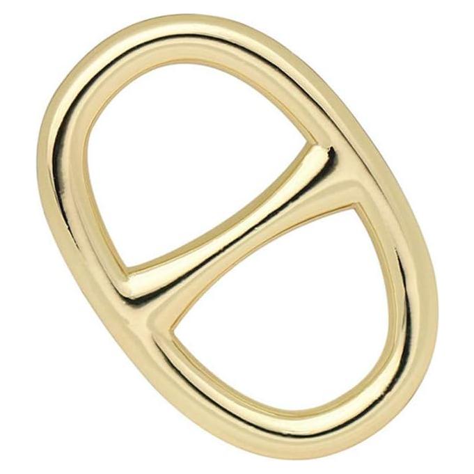 Clip de Bufanda Ovalado Vpang en Aleación - Color Oro