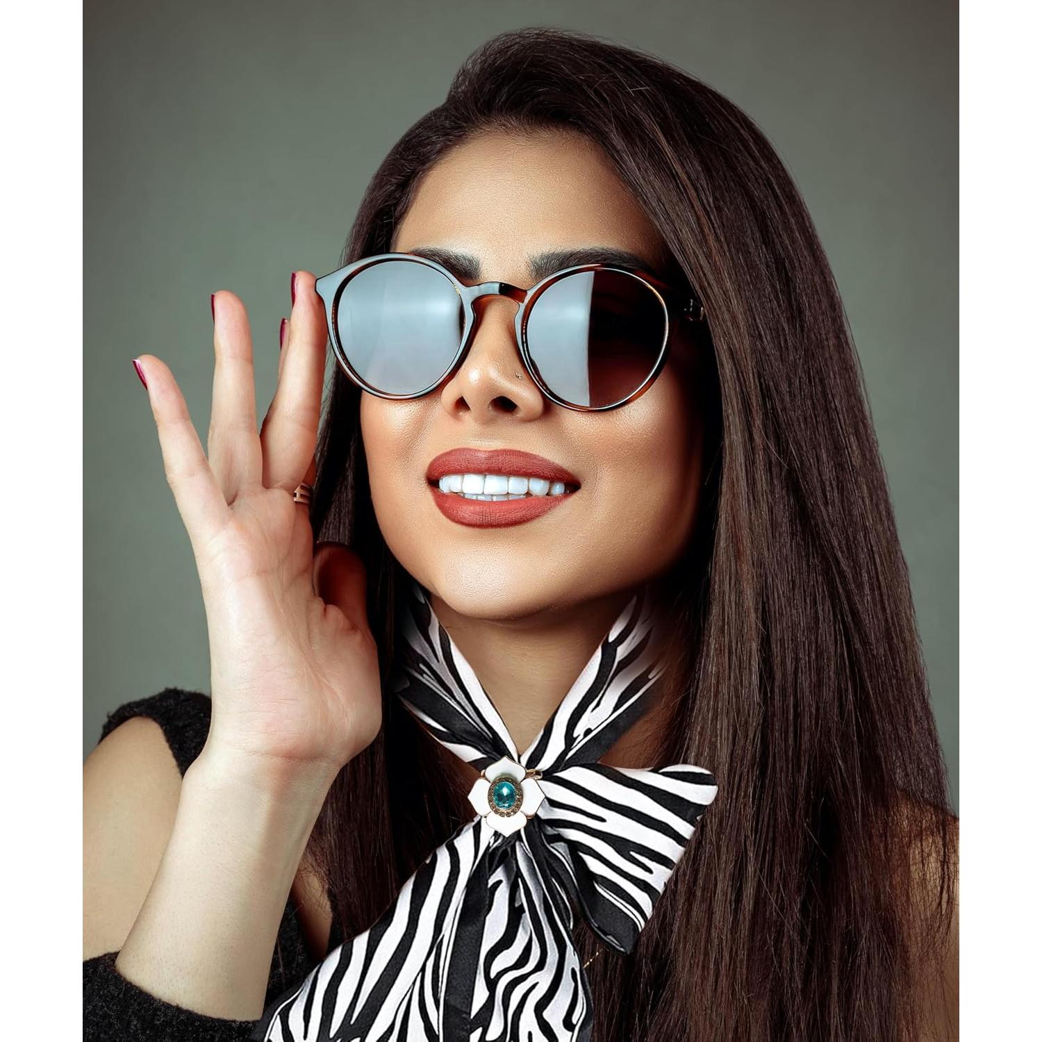 Clip de Bufanda Elegante Tijeyi 3 Piezas Perlas Doradas