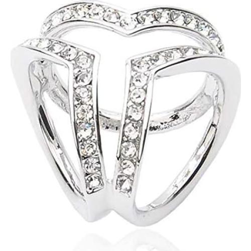 Anillos de Bufanda 6pcs 123Arts para Mujeres con Flor de Perla