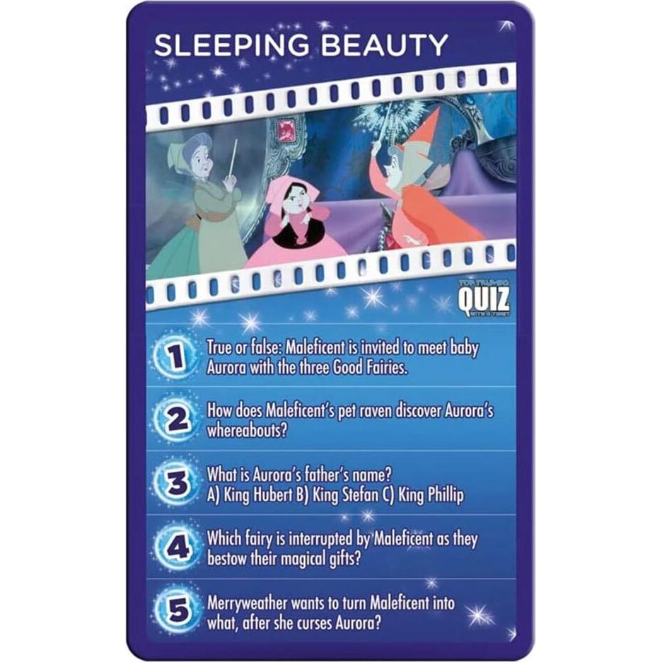 Juego de Cartas de Trivia Disney Top Trumps 500 Preguntas