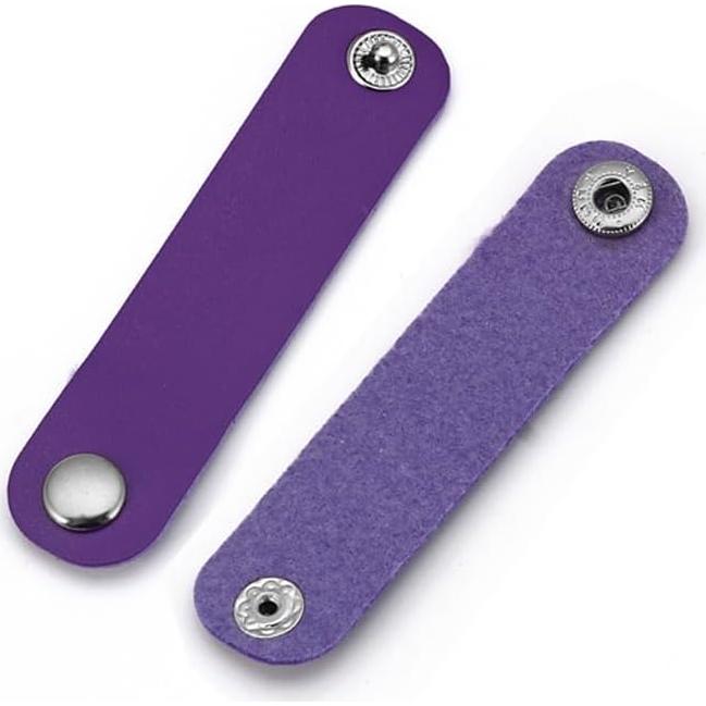 16 Hebillas de Bufanda de Cuero PU Luzen - Clips Coloridos 8.3x1.9cm