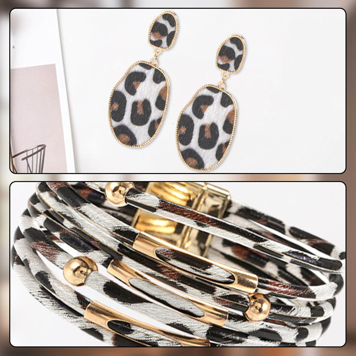 Bufanda Boho Zhxinashu para Mujeres 180x90 cm con Pulsera y Pendientes