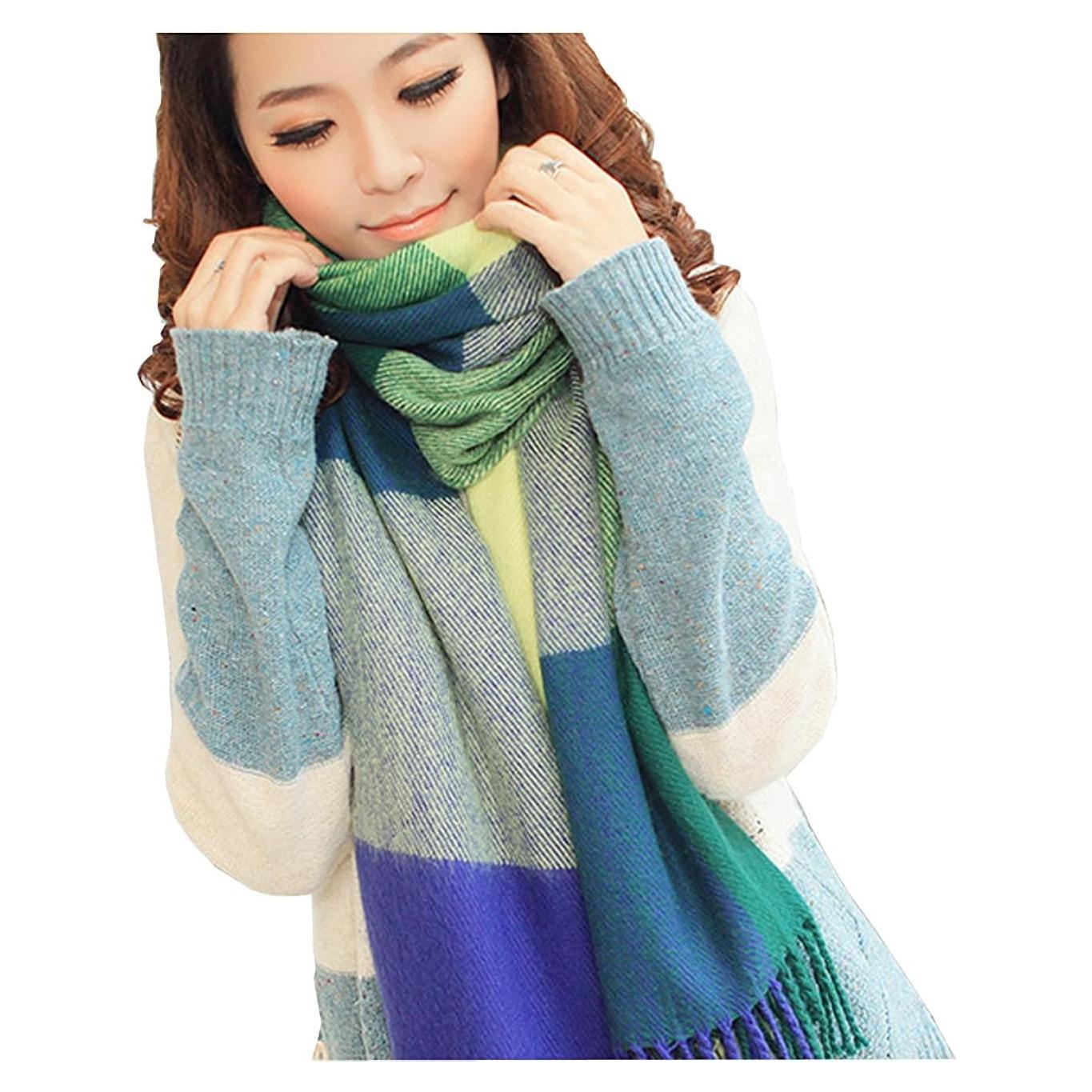 Bufanda de Mujer Loritta Cuadrada Invierno Cálida 200x60 cm