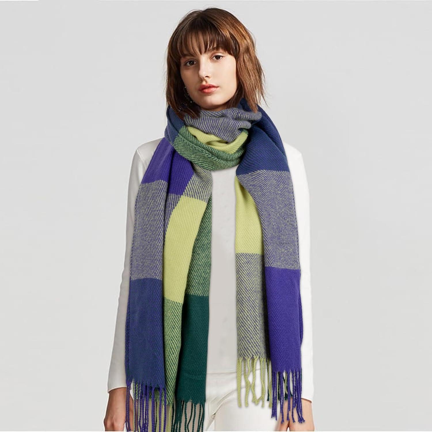 Bufanda de Mujer Loritta Cuadrada Invierno Cálida 200x60 cm