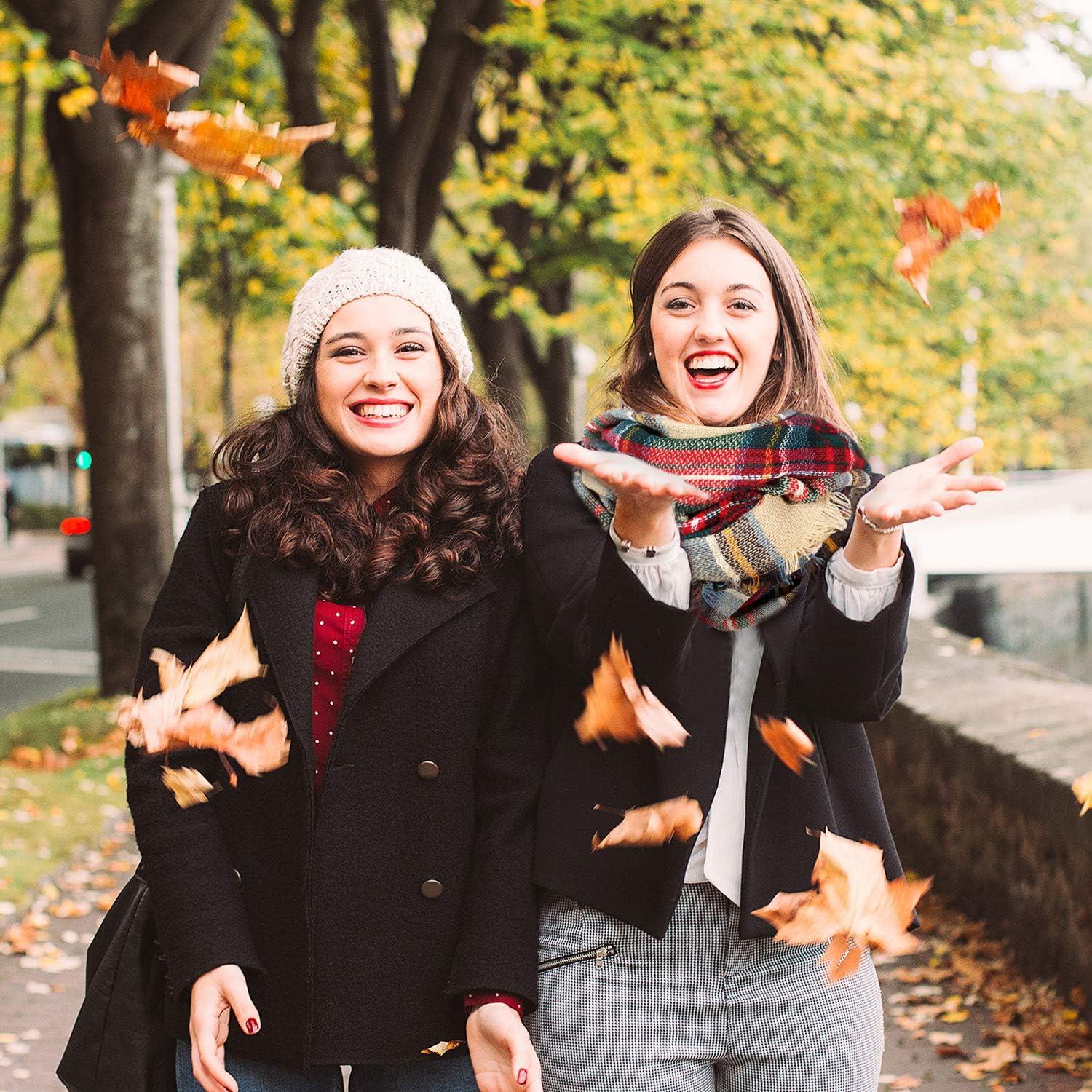 Bufanda Infinita de Cuadros Frienda - Cálida y Suave 50x90cm