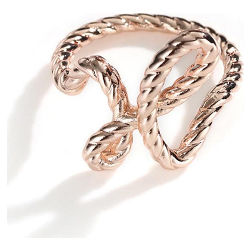 Clips de Bufanda Vintage para Mujeres - Dorado Rosa - 21x18mm