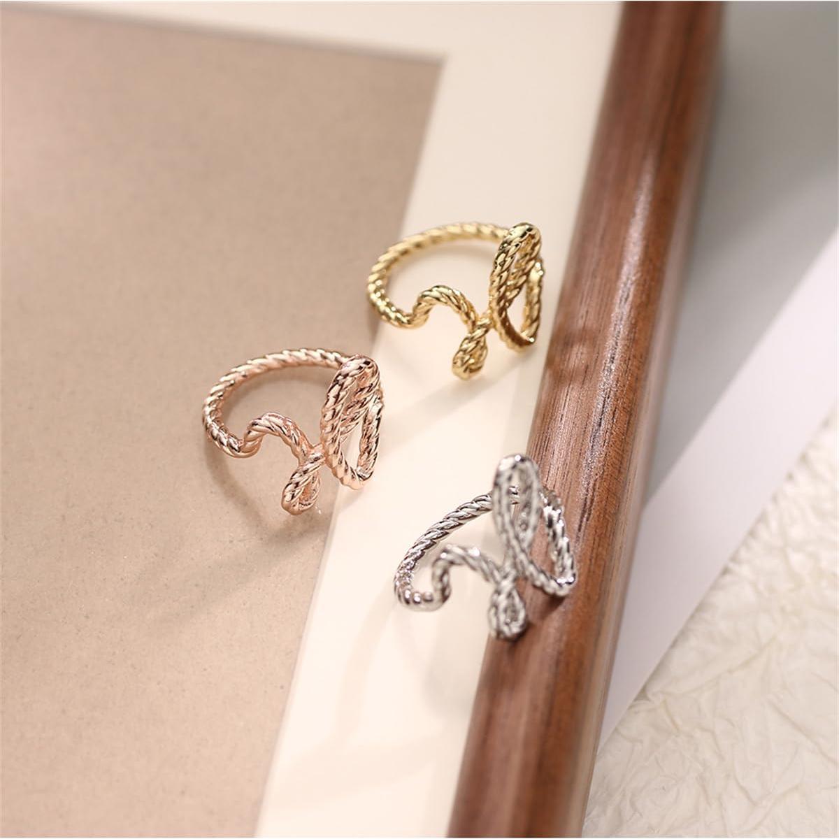 Clips de Bufanda Vintage para Mujeres - Dorado Rosa - 21x18mm