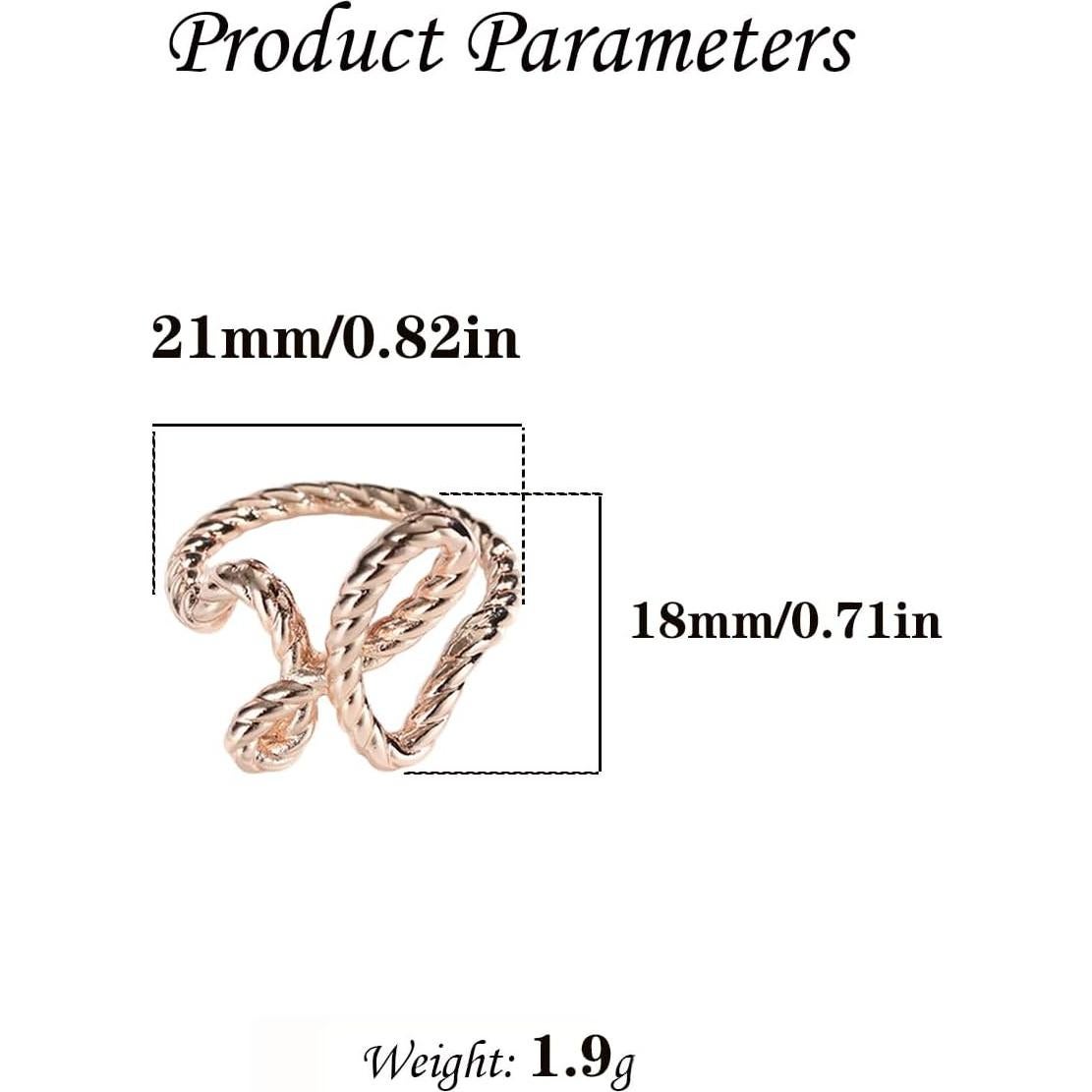 Clips de Bufanda Vintage para Mujeres - Dorado Rosa - 21x18mm