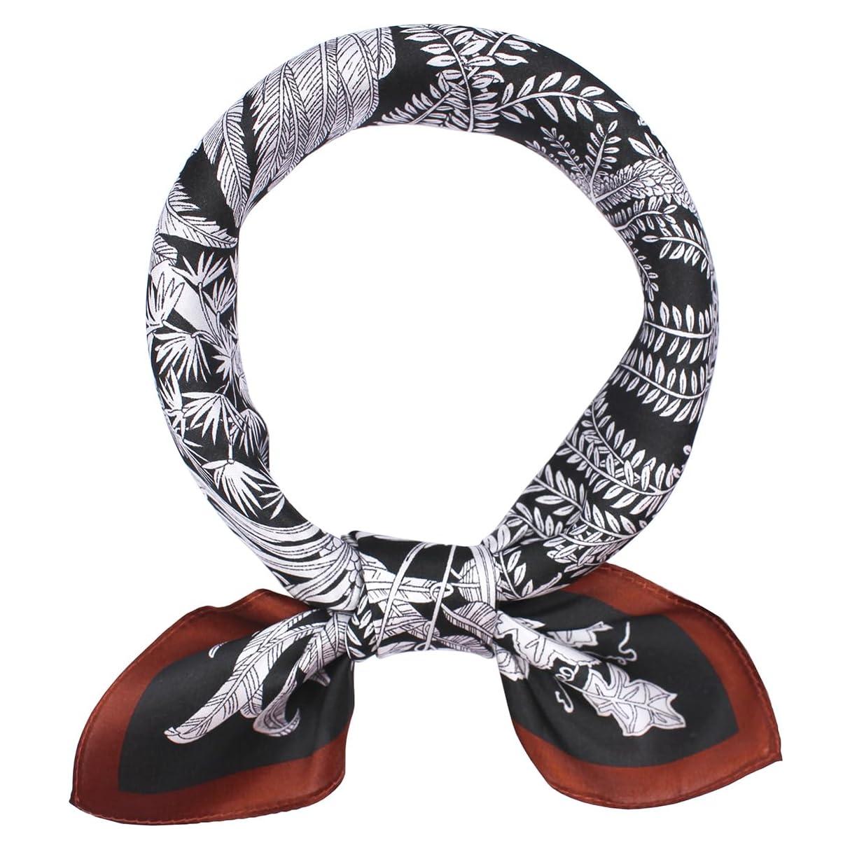 Bufanda de Seda 100% ANDANTINO 53x53 cm Diseño Floral