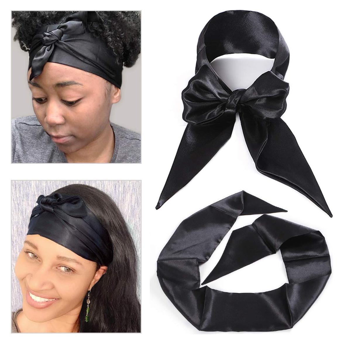 Leeven 2 Pcs Bufandas de Satén Antideslizantes 11x137 cm