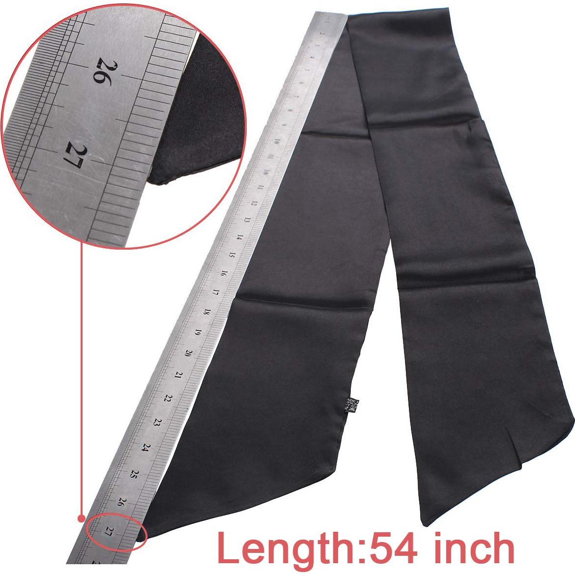 Leeven 2 Pcs Bufandas de Satén Antideslizantes 11x137 cm