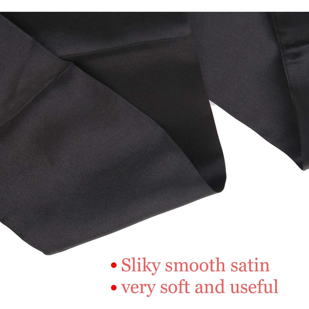 Leeven 2 Pcs Bufandas de Satén Antideslizantes 11x137 cm