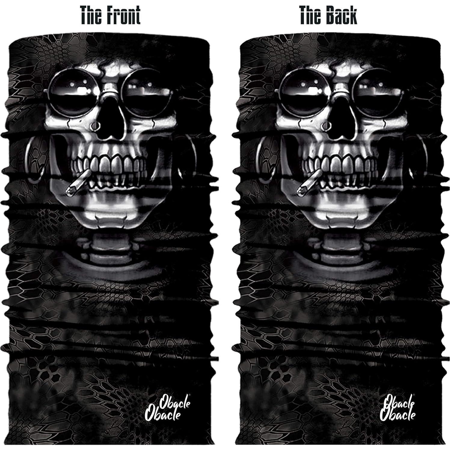 Máscara Facial Obacle Calavera 3D para Motocicleta - Protección Solar y Polvo