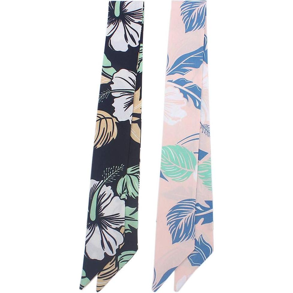 5 Bufandas de Moda para Mujer - Seda Imitada 90x5 cm