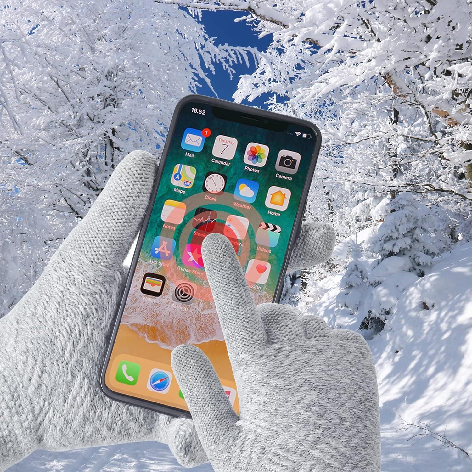 Conjunto de Invierno PVIZZLSS: Gorro, Bufanda y Guantes Táctiles