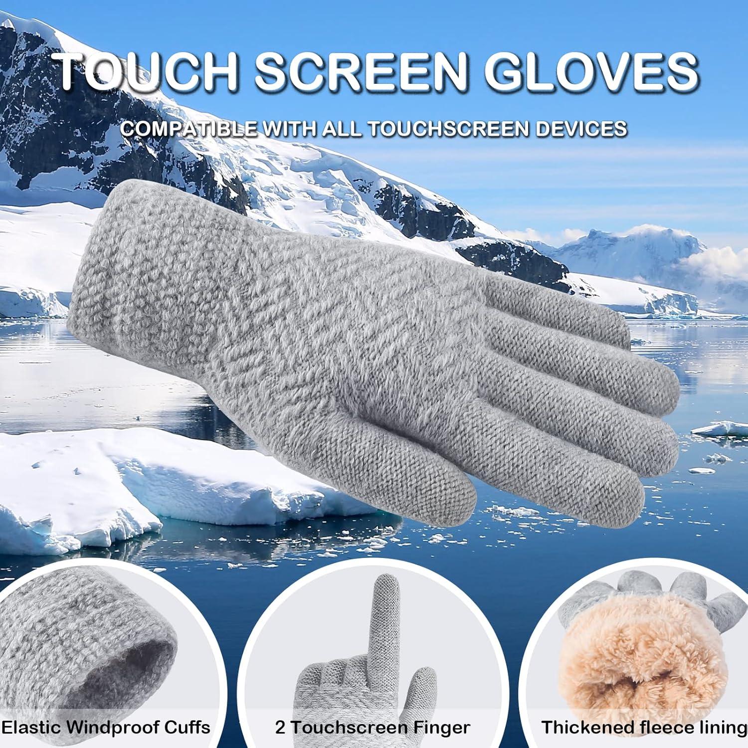 Conjunto de Invierno PVIZZLSS: Gorro, Bufanda y Guantes Táctiles