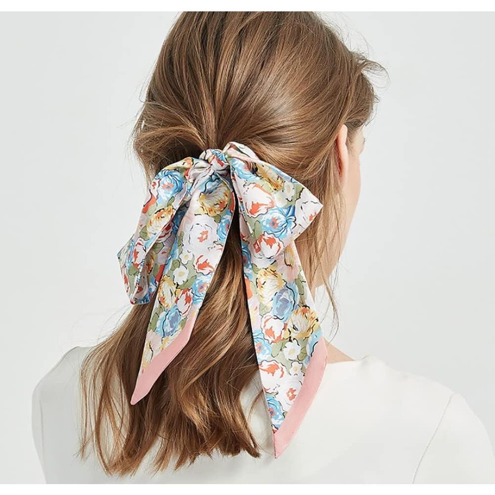 Bufanda de Seda de Morera JERLA 125cm Rosa para Mujer