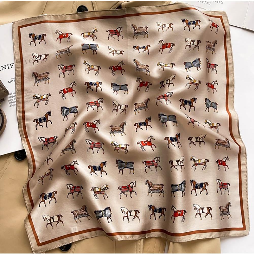 Bufanda de Seda de Morera JERLA 100% 53x53cm para Mujeres