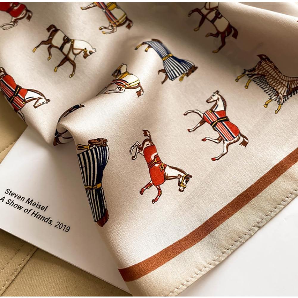 Bufanda de Seda de Morera JERLA 100% 53x53cm para Mujeres