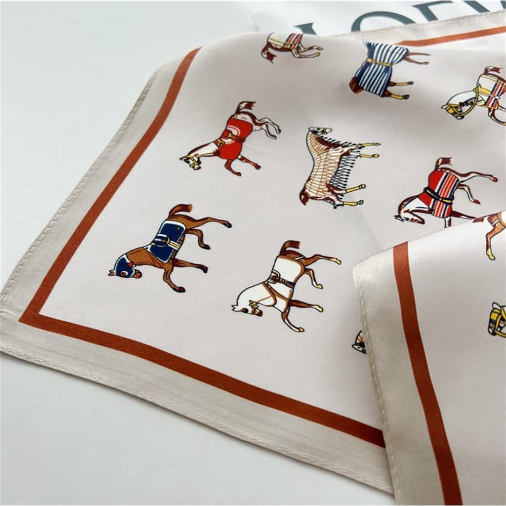 Bufanda de Seda de Morera JERLA 100% 53x53cm para Mujeres