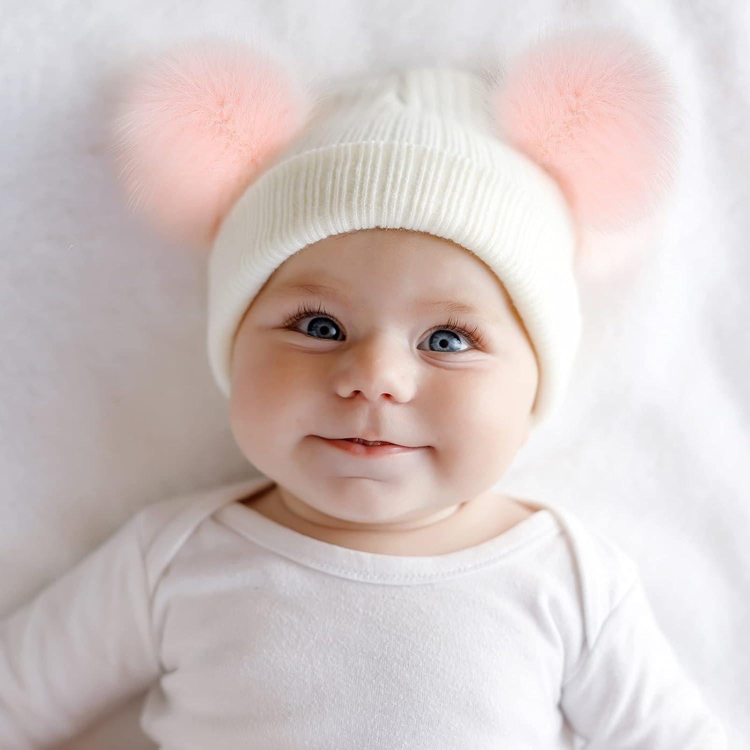 Pompones de Piel Sintética Tatuo 16 Pcs 10 cm Multicolor