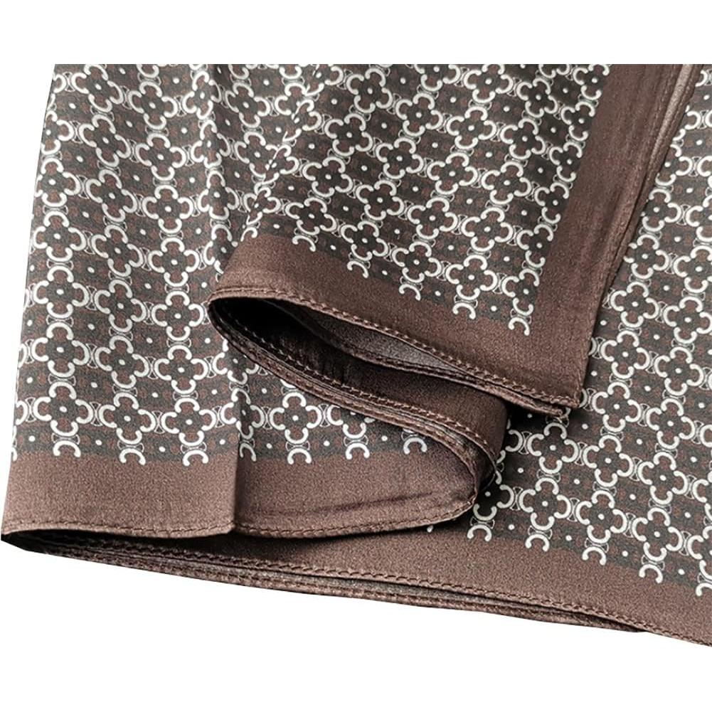 Bufanda de Seda 100% Morera JERLA 53x53cm Diseño Paisley