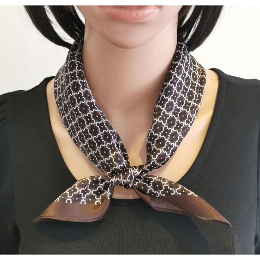 Bufanda de Seda 100% Morera JERLA 53x53cm Diseño Paisley