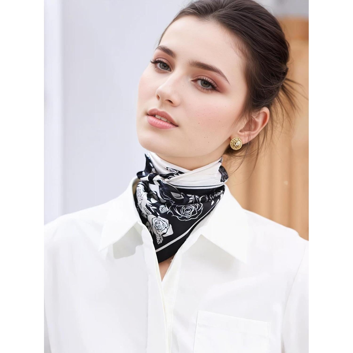 Pañuelo de Seda de Morera ANDANTINO 100% 53x53 cm - Bufanda Unisex