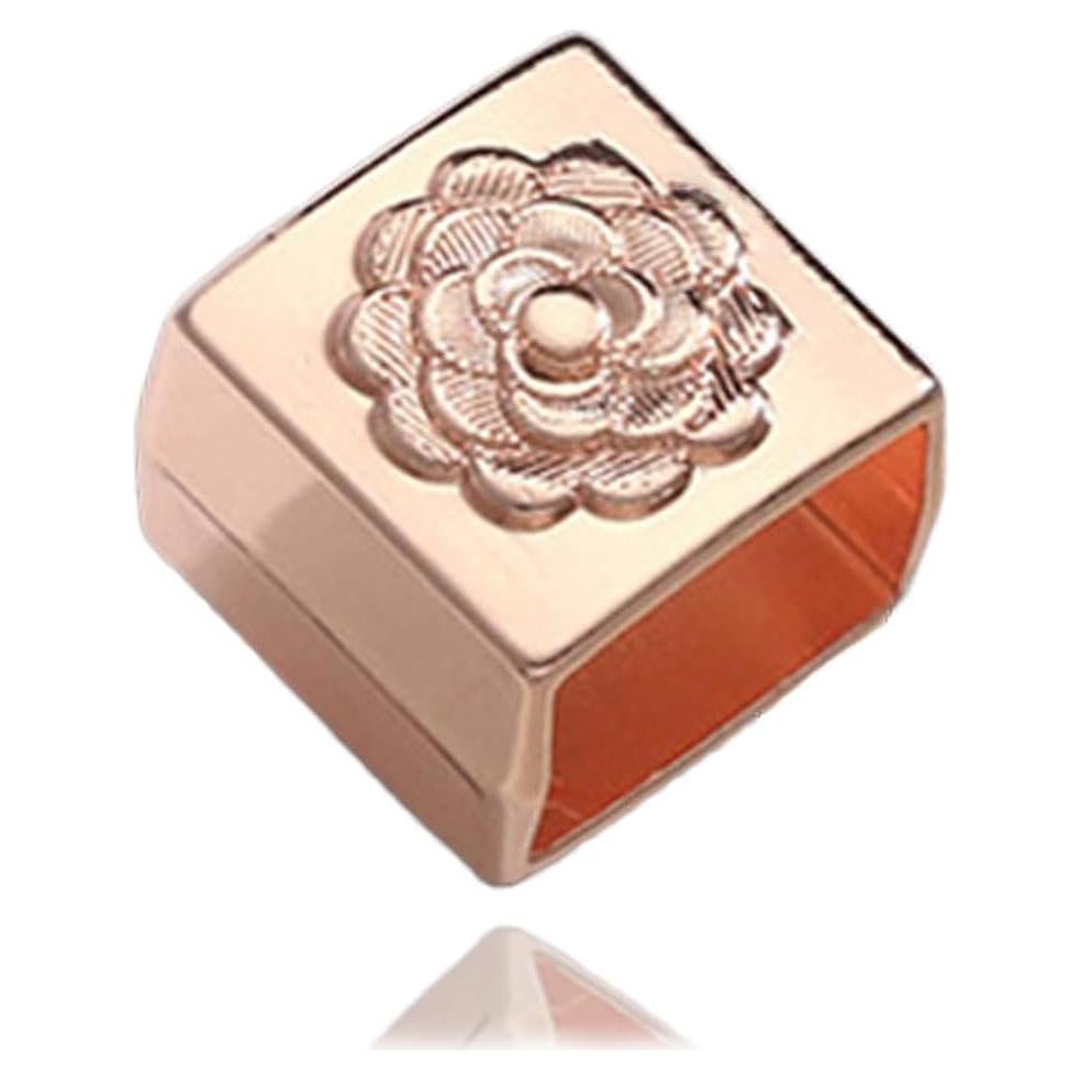 Clips de Bufanda Vintage para Mujeres - Dorado Rosa - 15.5x15mm