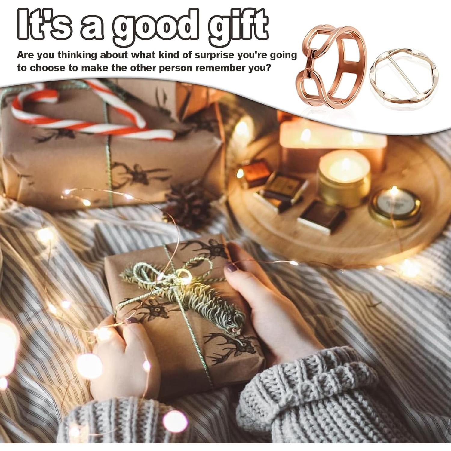 Paquete de 6 Clips para Bufanda y Corbata Wshxjzyay - Antideslizantes