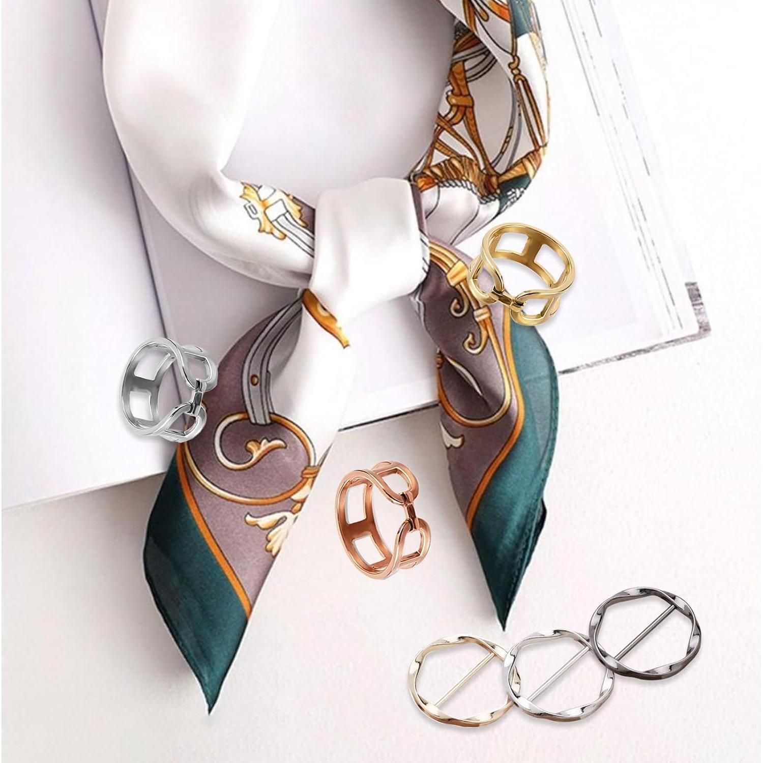 Paquete de 6 Clips para Bufanda y Corbata Wshxjzyay - Antideslizantes