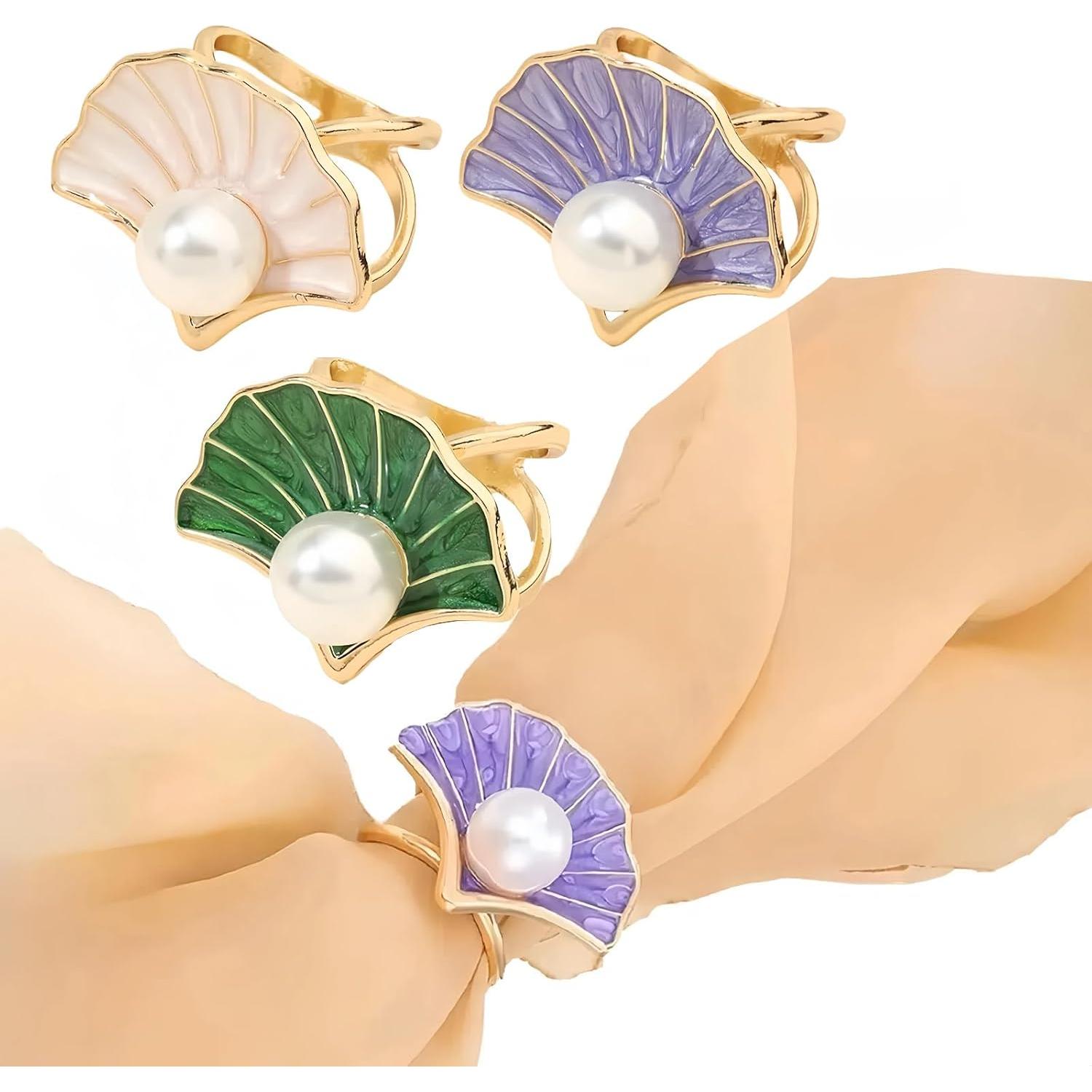 Anillo de Bufanda SYWDUDUCLT para Mujer - Clips de Seda 2 Pcs