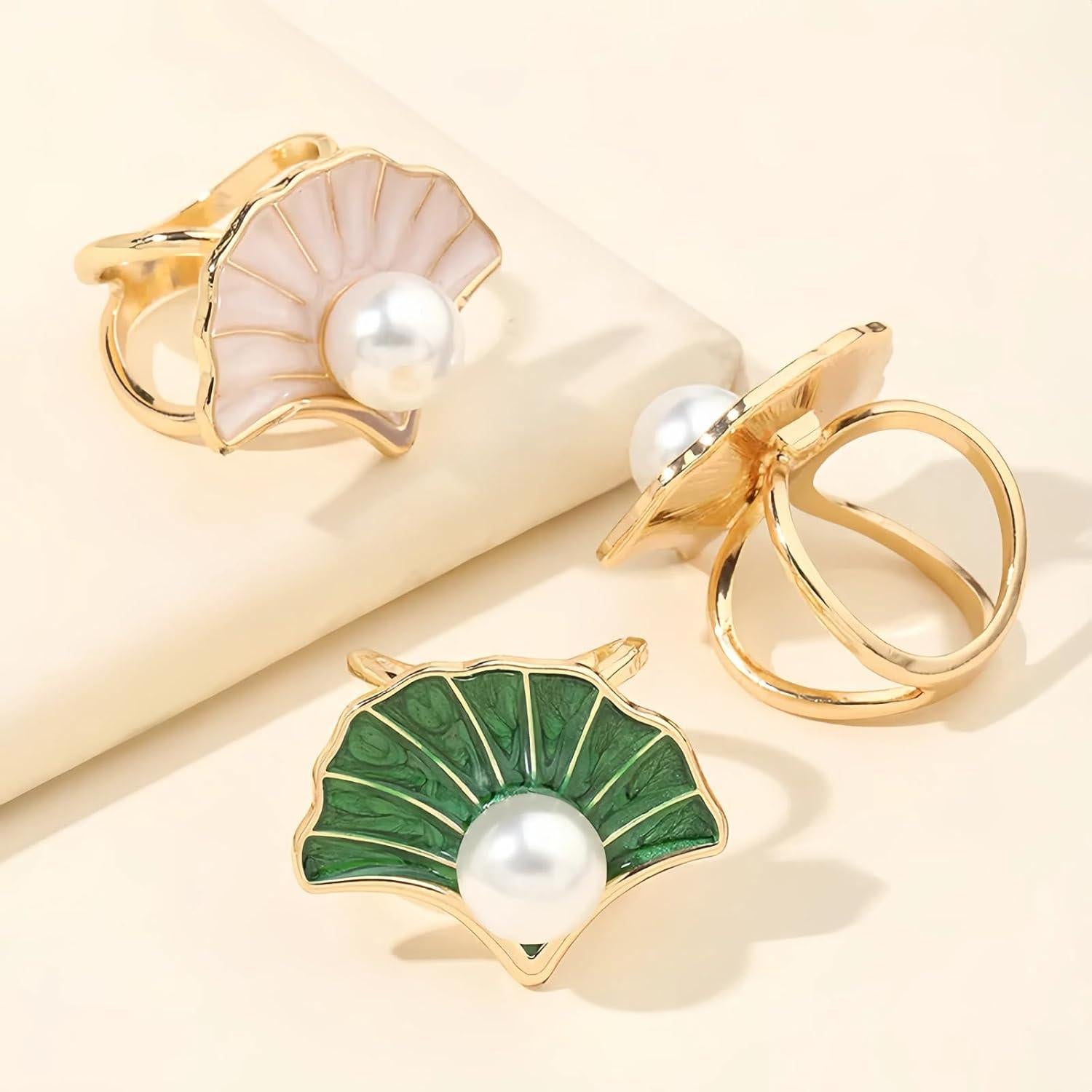 Anillo de Bufanda SYWDUDUCLT para Mujer - Clips de Seda 2 Pcs