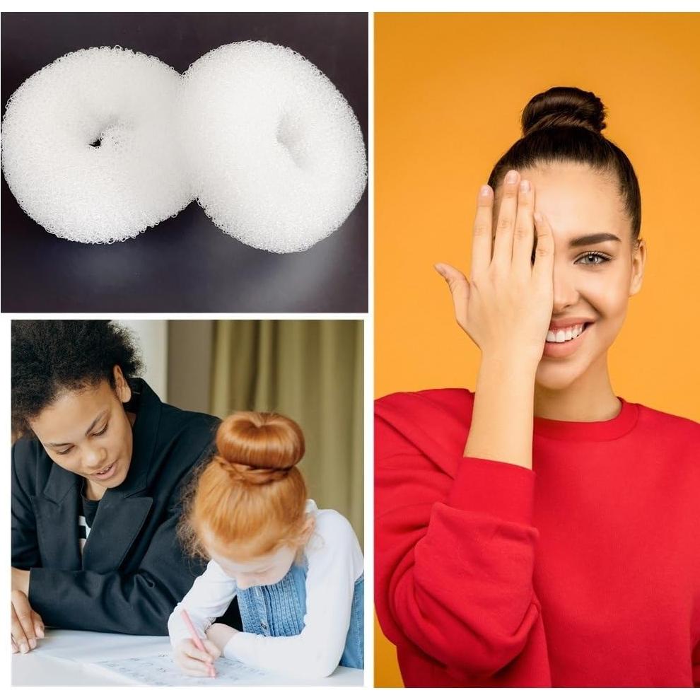 Set de 2 Hacedores de Moño Medianos SQULIGT - 7.6 cm Blanco