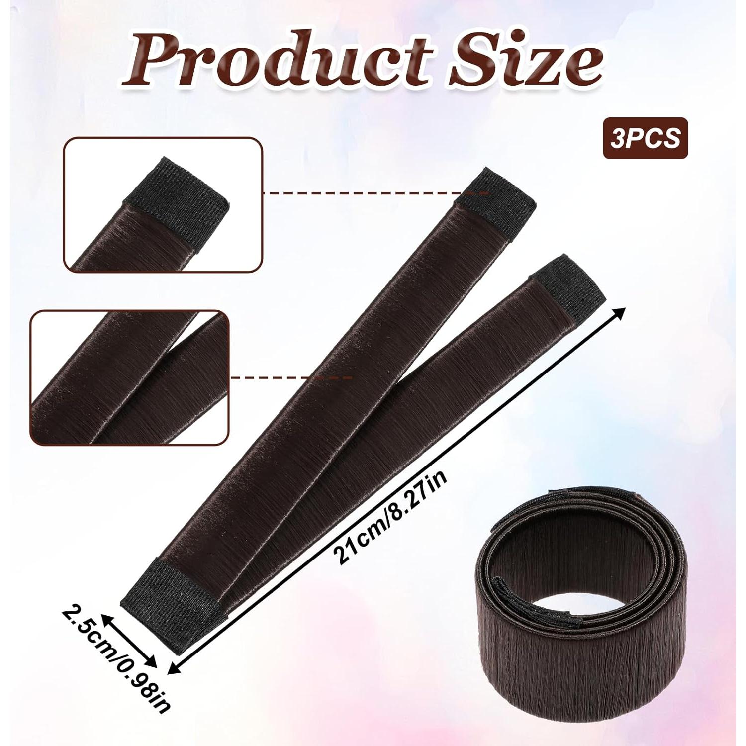 Hacedores de Moño para Cabello Cobee 3 Pcs Marrón