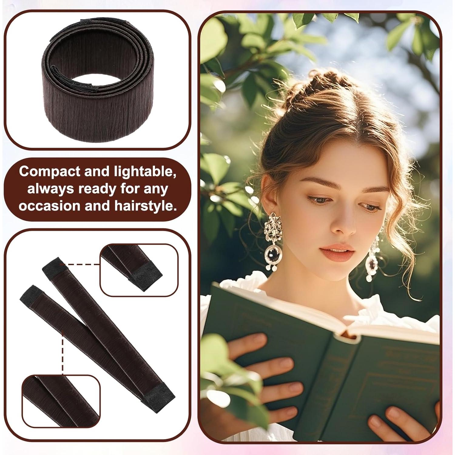 Hacedores de Moño para Cabello Cobee 3 Pcs Marrón