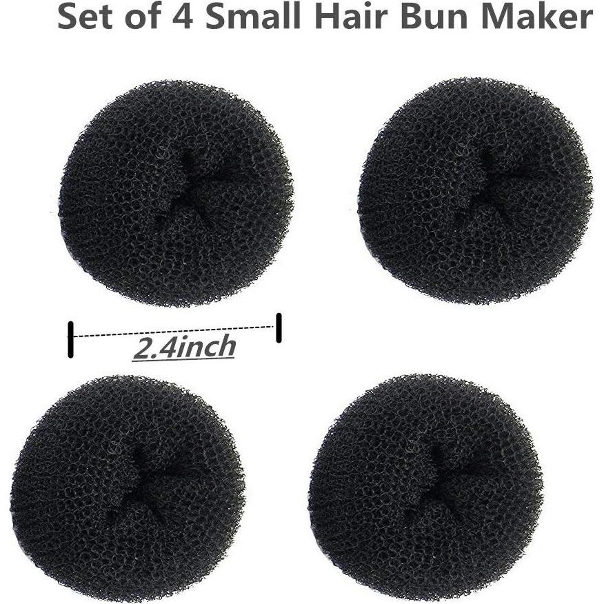 Paquete de 4 Hacedores de Moño Mini FULINJOY 6 cm Negro