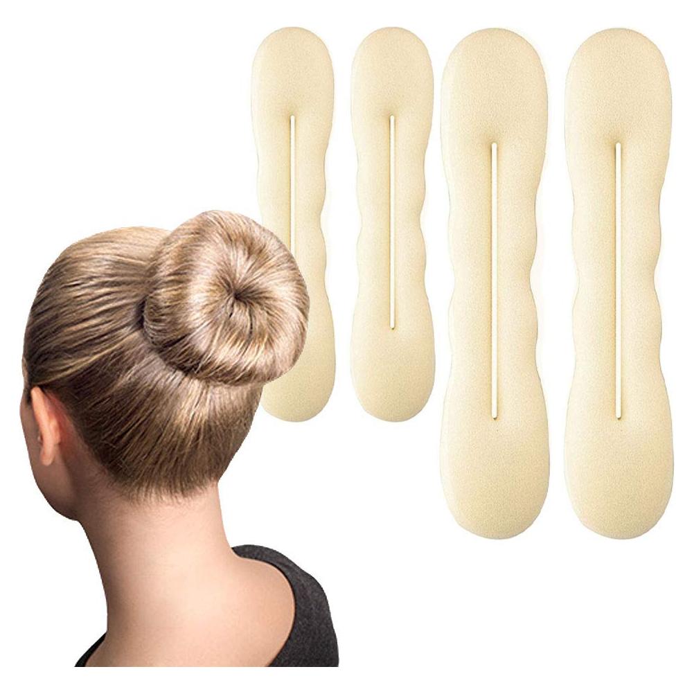 HAWWWY Fabricante de Moño de Espuma para Cabello Rubio - Paquete de 4