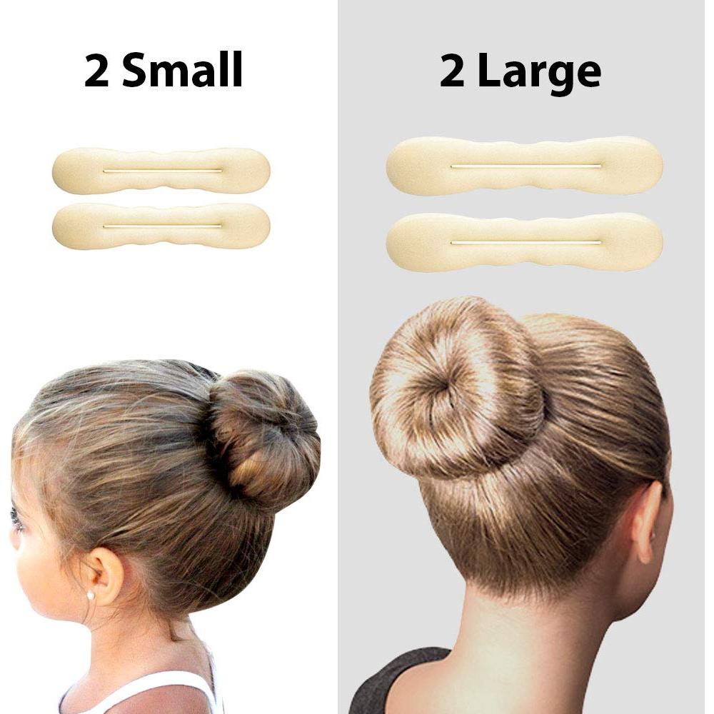 HAWWWY Fabricante de Moño de Espuma para Cabello Rubio - Paquete de 4