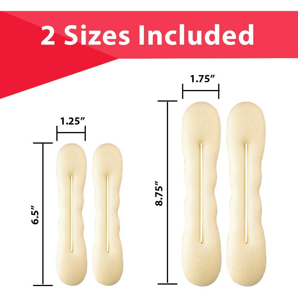 HAWWWY Fabricante de Moño de Espuma para Cabello Rubio - Paquete de 4