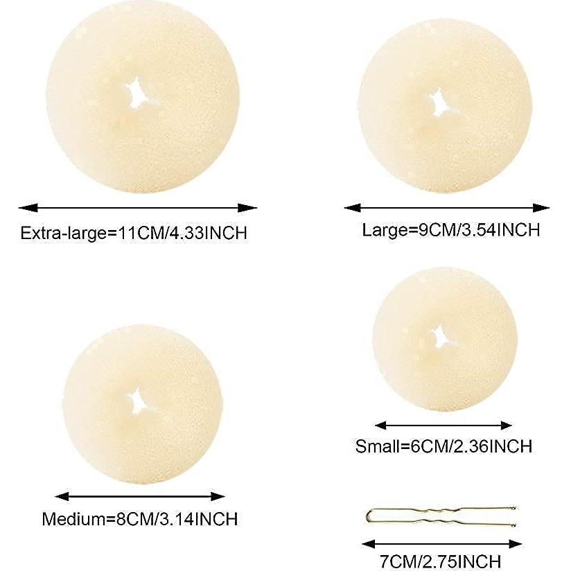 Fabricante de moño para cabello LUERKZ con 18 horquillas y 10 bandas elásticas