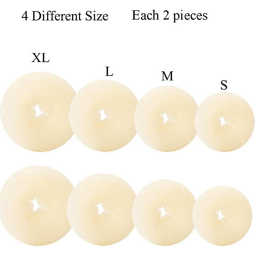 Fabricante de moño para cabello LUERKZ con 18 horquillas y 10 bandas elásticas