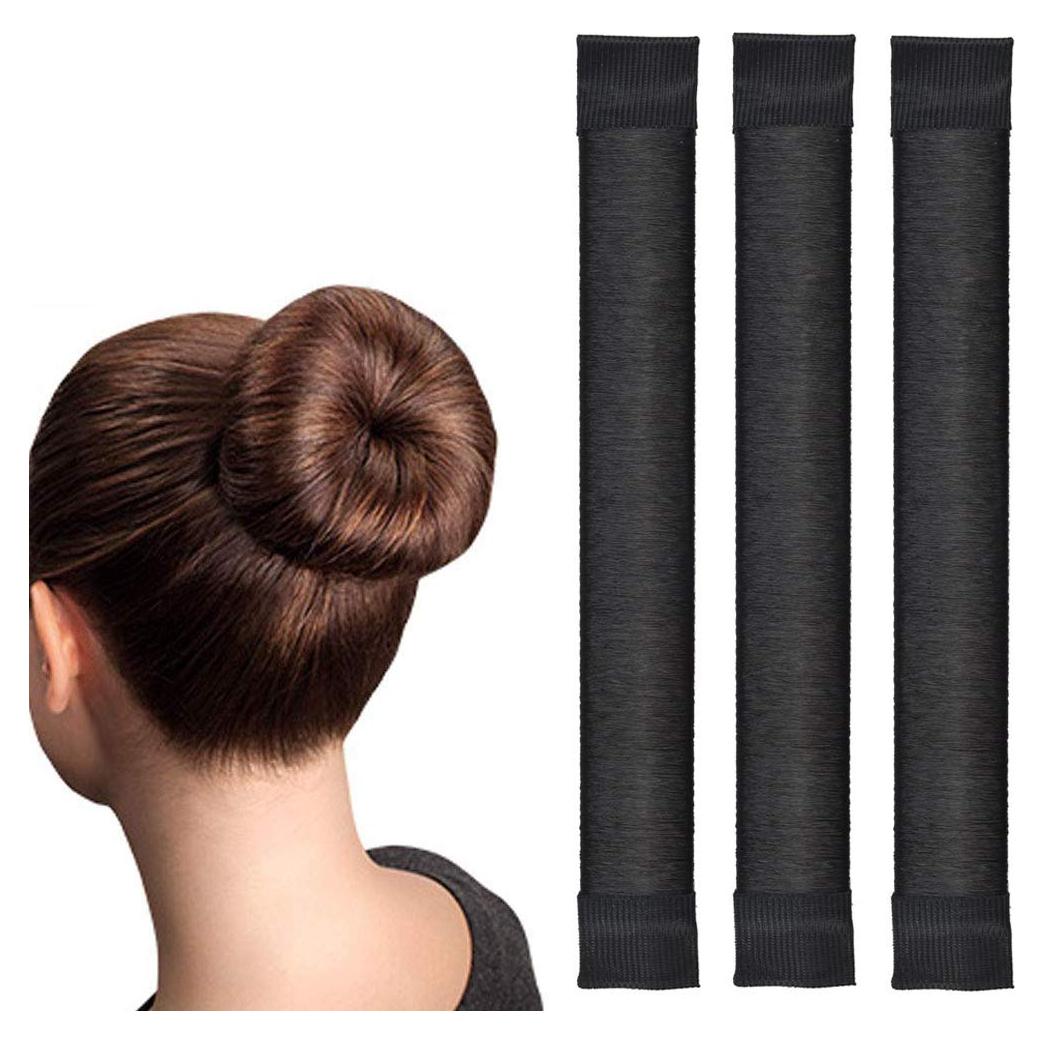 Fabricante de moños de cabello LHAAAYF 3 Pcs Negro