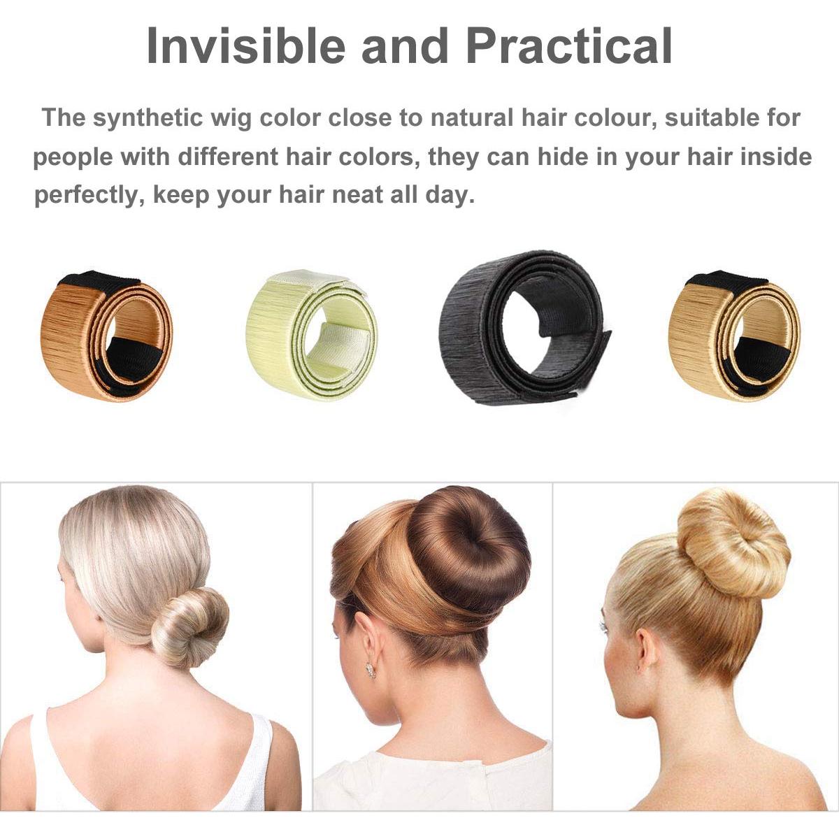 Fabricante de moños de cabello LHAAAYF 3 Pcs Negro