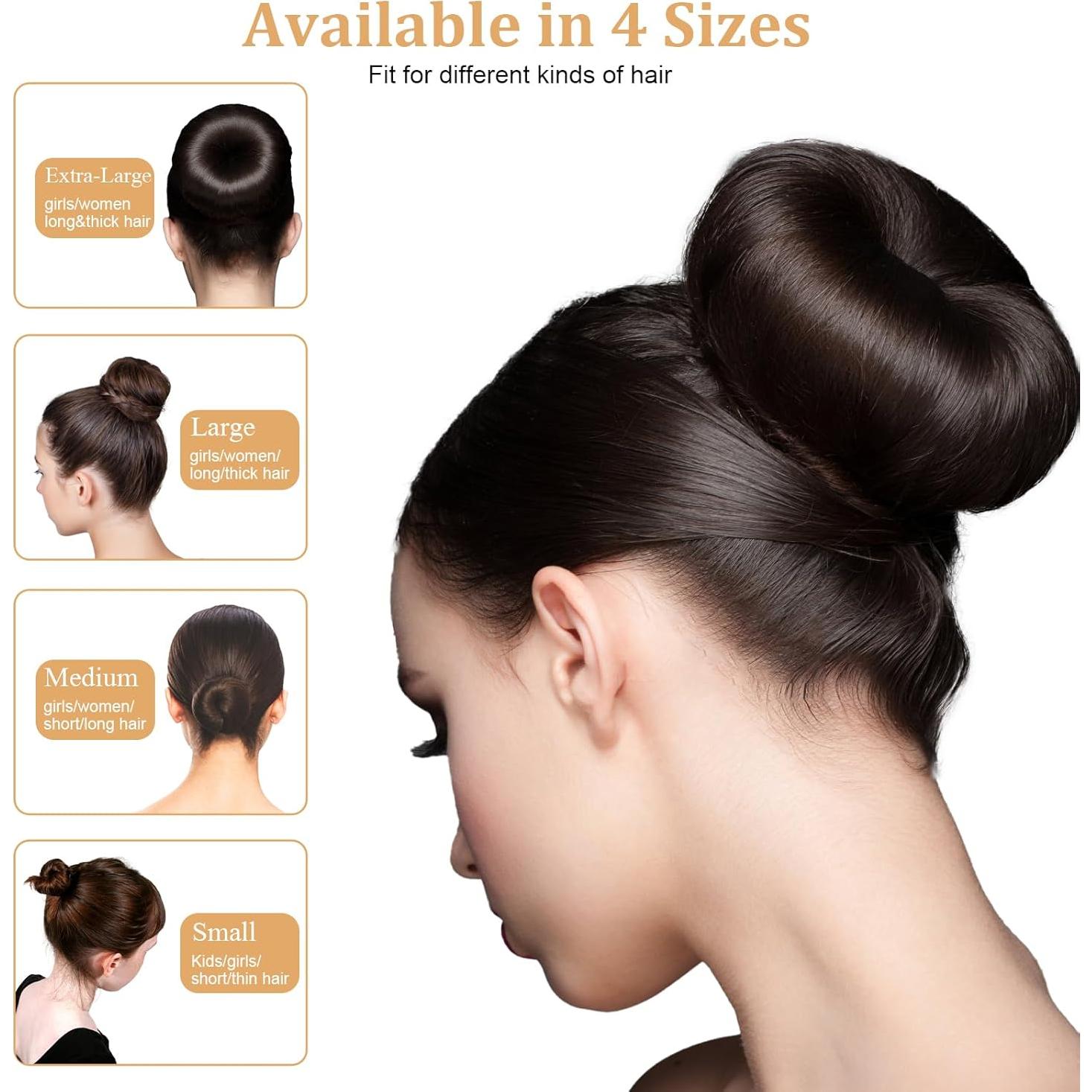 Set de 65 Accesorios para Cabello MAGDIY - Hacedor de Moño Donut