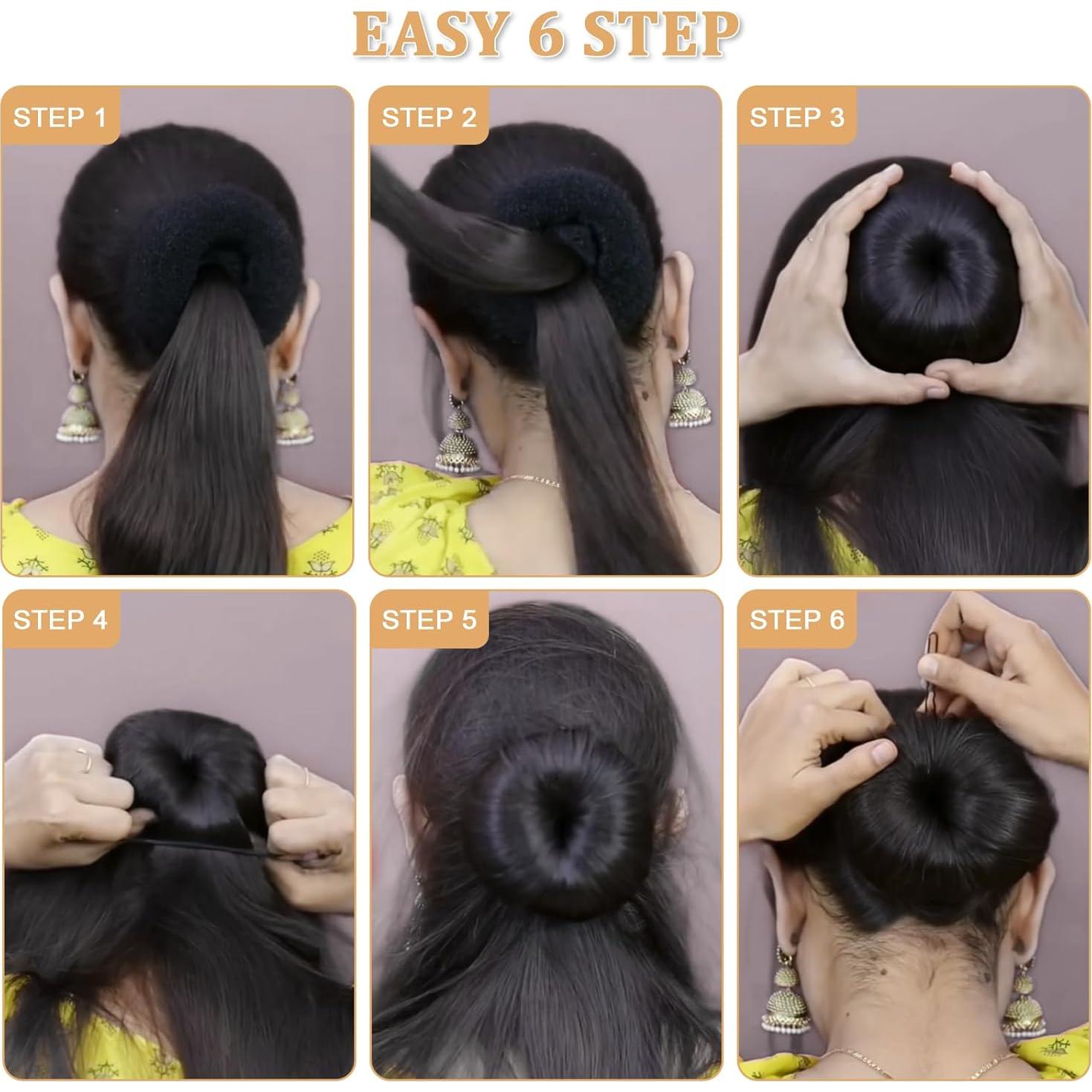 Set de 65 Accesorios para Cabello MAGDIY - Hacedor de Moño Donut