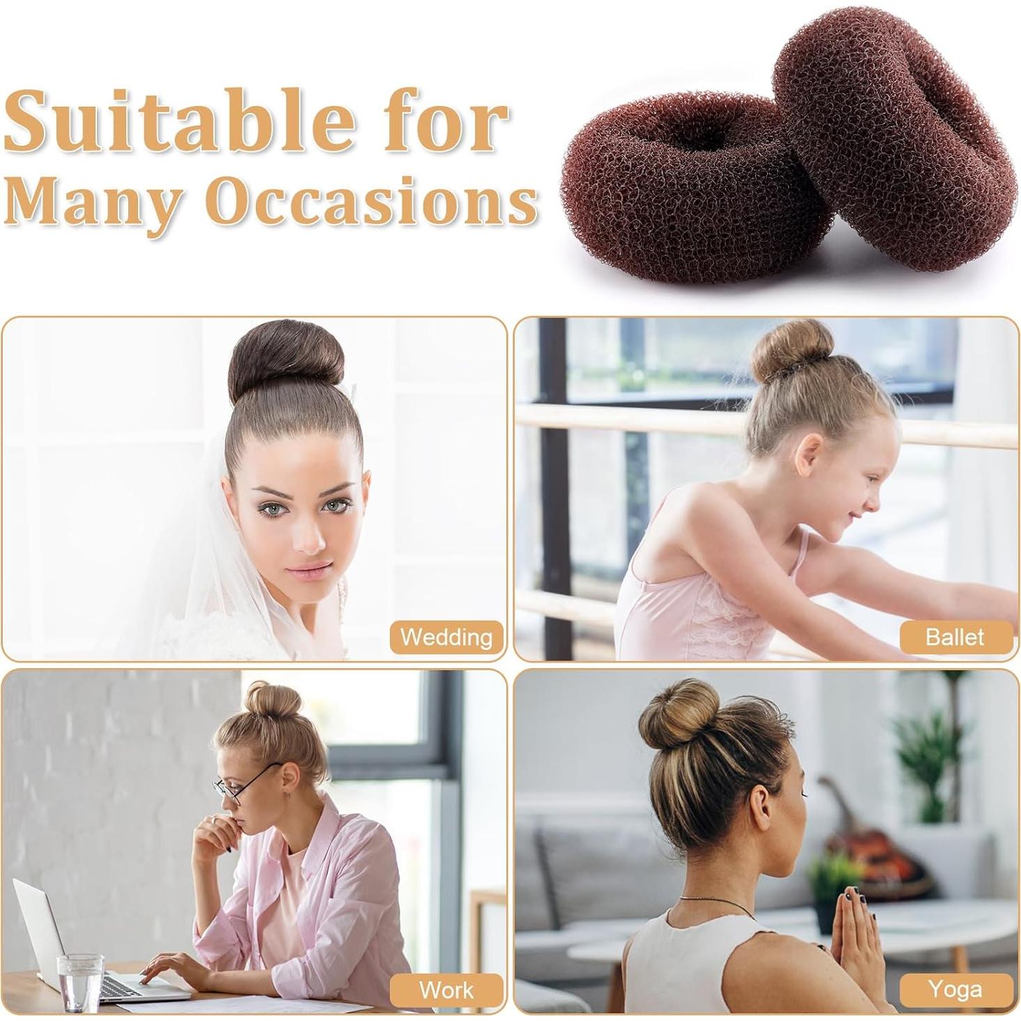 Set de 65 Accesorios para Cabello MAGDIY - Hacedor de Moño Donut