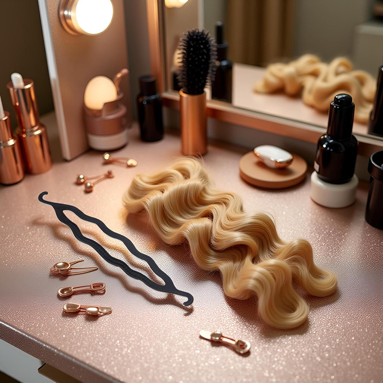 10 Piezas Sujetadores de Cabello PurYupearl para Moños y Trenzas