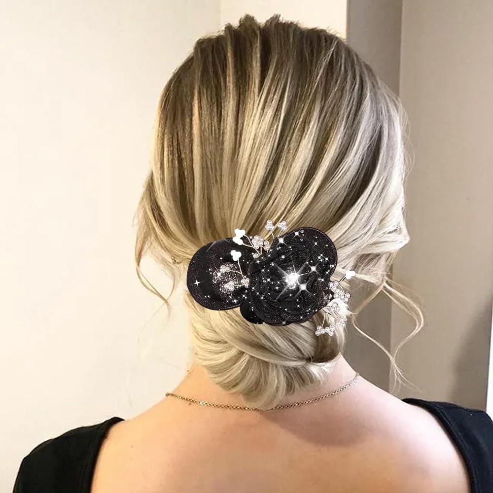 2 Piezas Moño Flor Camelia Arvintas - Accesorios para Cabello